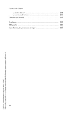 Les structures cliniques