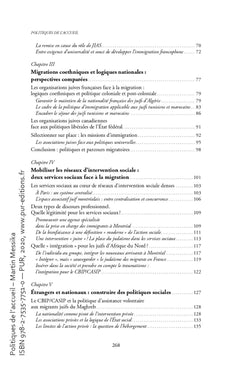 Politiques de l'accueil