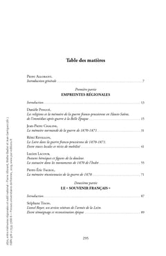 1870, entre mémoires régionales et oubli national