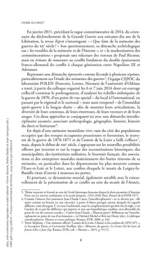 1870, entre mémoires régionales et oubli national