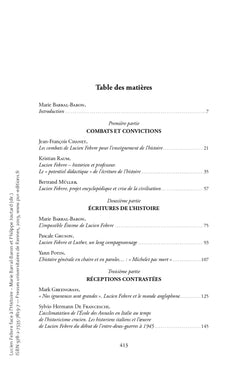 Lucien Febvre face à l'Histoire