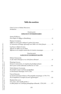 Les échanges savants franco-allemands au XVIIIe siècle
