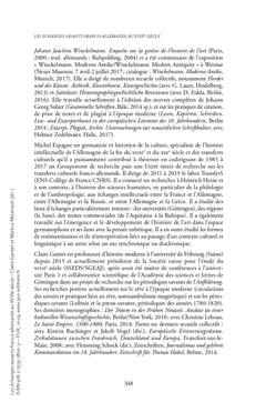 Les échanges savants franco-allemands au XVIIIe siècle