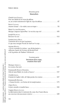 Corps et création