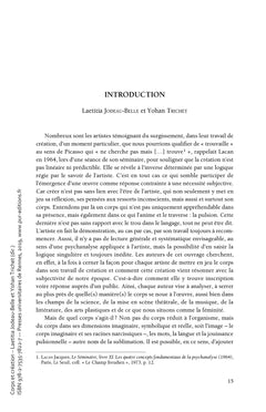 Corps et création