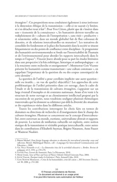 Recherche et transmission des cultures étrangères