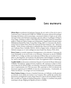 Espaces des théâtres de société