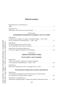 D'eau et de feu : forges et énergie hydraulique