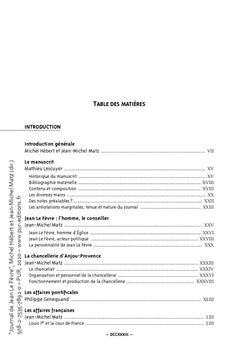 Journal de Jean Le Fèvre