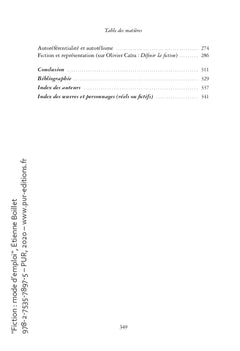 Fiction : mode d'emploi