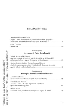 Valeurs de la culture