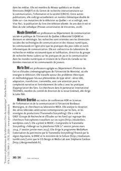 Formes et plateformes de la télévision à l'ère du numérique