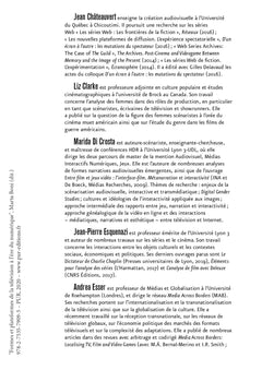 Formes et plateformes de la télévision à l'ère du numérique