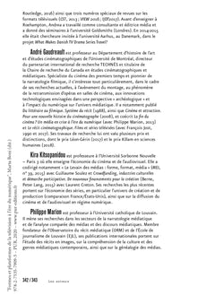Formes et plateformes de la télévision à l'ère du numérique