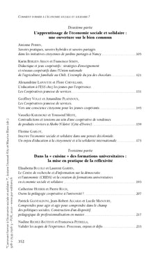 Comment former à l'économie sociale et solidaire?