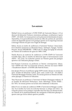 Former les enseignants d'EPS en France au XXE siècle