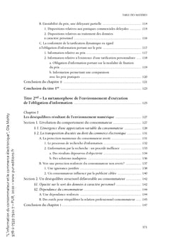 L'information du consommateur et le commerce électronique