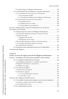 L'information du consommateur et le commerce électronique