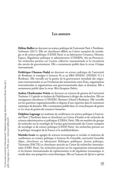 Le tournant social de l'international