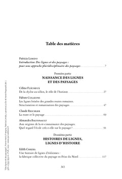 Des lignes et des paysages