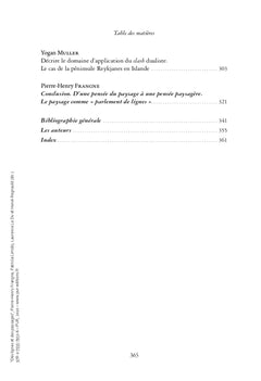 Des lignes et des paysages