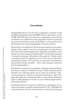 Des lignes et des paysages