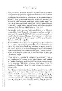 Des lignes et des paysages