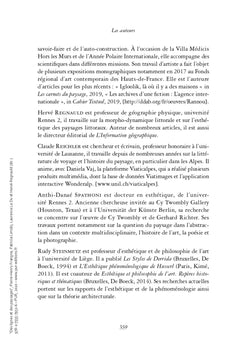 Des lignes et des paysages