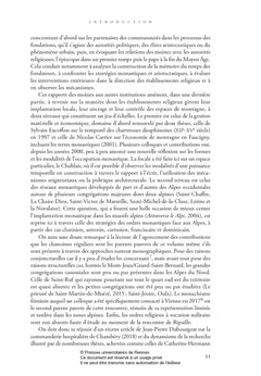 Établissements monastiques et canoniaux dans les Alpes du Nord