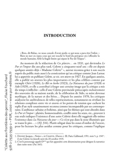 Colette aux frontières des genres: Relire Le Pur et l'impur