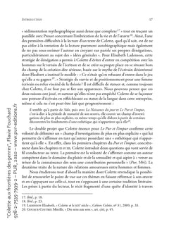 Colette aux frontières des genres: Relire Le Pur et l'impur