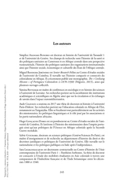 Repenser la "mission civilisatrice"