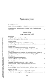 Résurgences conflictuelles
