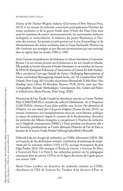 Résurgences conflictuelles