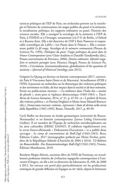 Résurgences conflictuelles