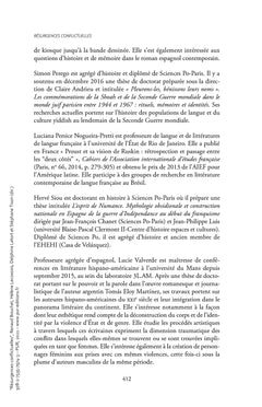 Résurgences conflictuelles