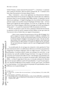 Bien-dire et savoir-lire