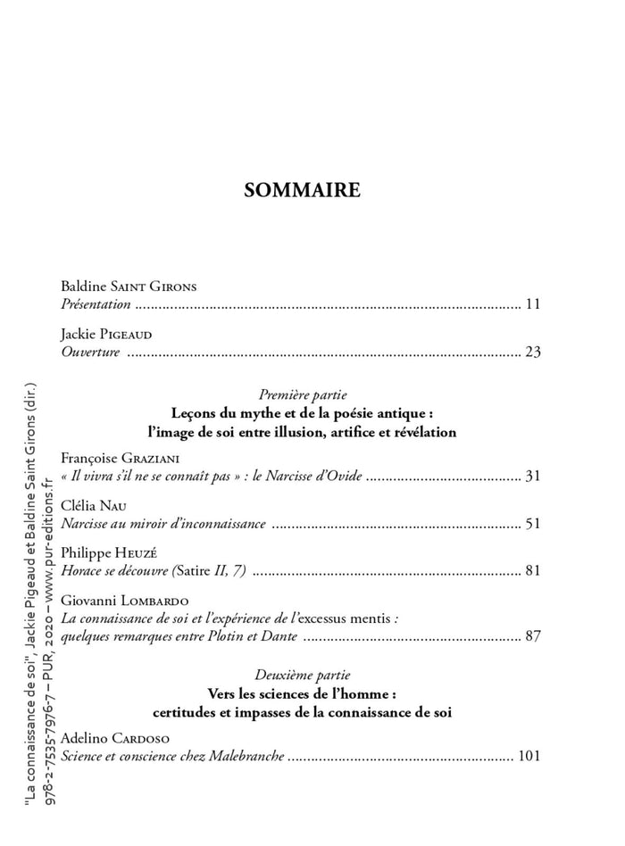 La connaissance de soi