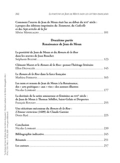 La fortune de Jean de Meun dans les lettres françaises