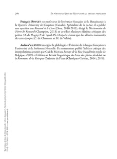 La fortune de Jean de Meun dans les lettres françaises