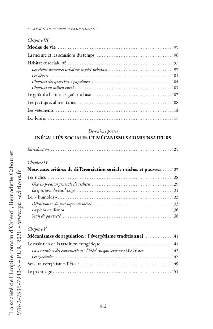 La société de l'Empire romain d'Orient: IVe-VIe siècle. Préface de Maurice Sartre