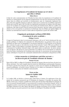 Libraires et imprimeurs protestants de la France atlantique