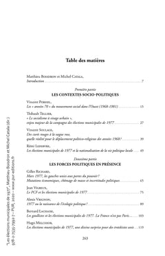 Les élections municipales de 1977