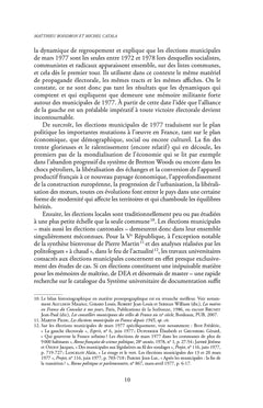 Les élections municipales de 1977