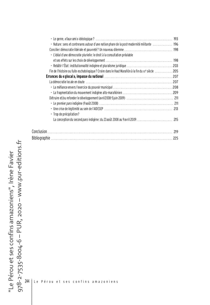 Le Pérou et ses confins amazoniens