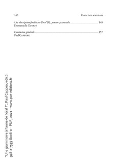 Une grammaire à l'aune de l'oral ?