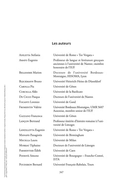 Les historiens fragmentaires de langue grecque à l'époque impériale et tardive