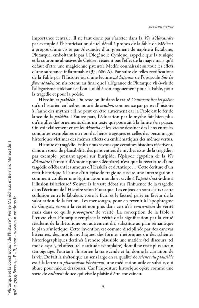Plutarque et la construction de l'histoire