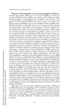 Plutarque et la construction de l'histoire