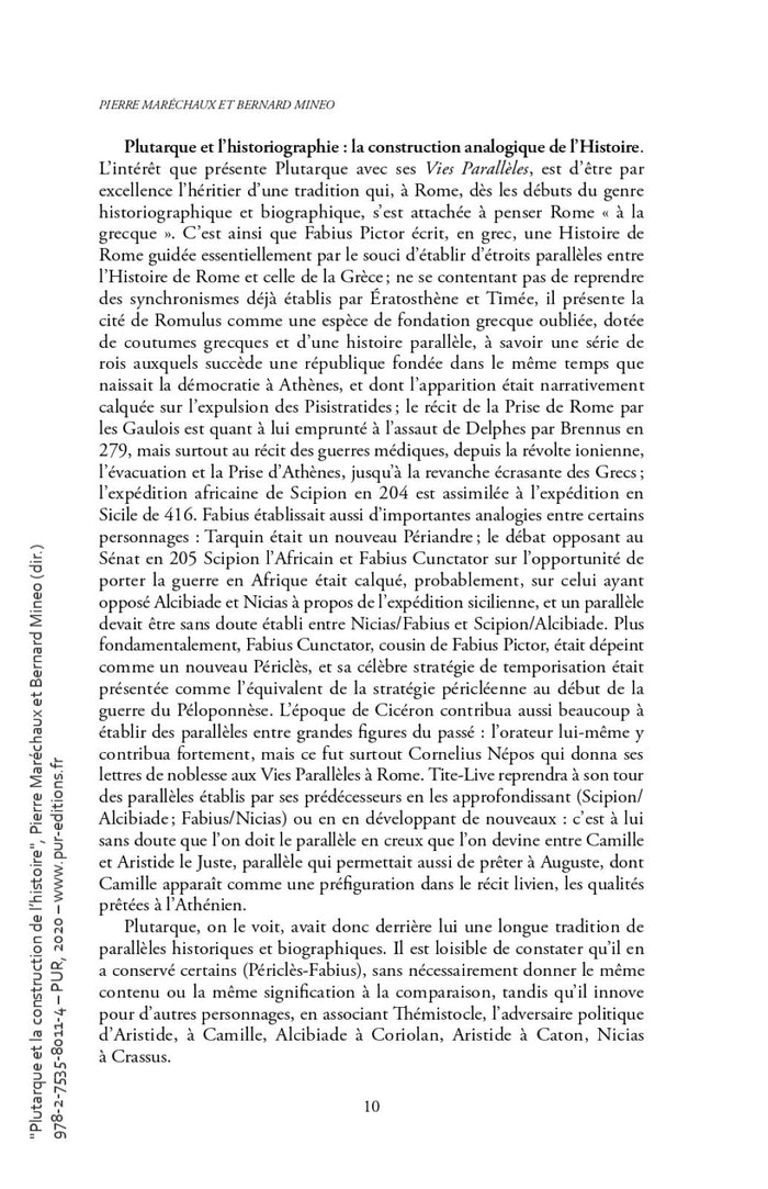 Plutarque et la construction de l'histoire